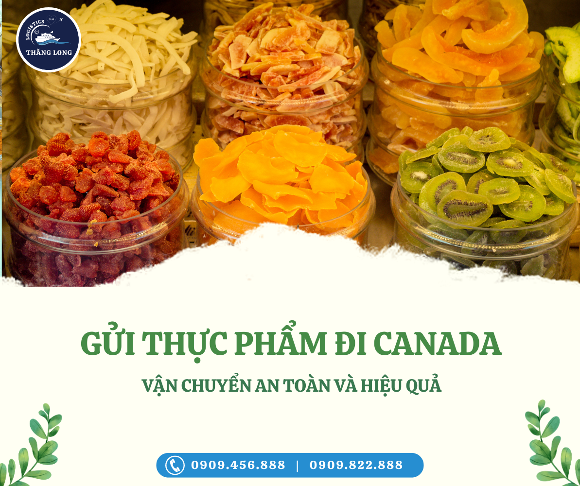 THĂNG LONG Logistics tự hào là đơn vị tiên phong cung cấp dịch vụ vận chuyển thực phẩm đi Canada an toàn, nhanh chóng và tiết kiệm.