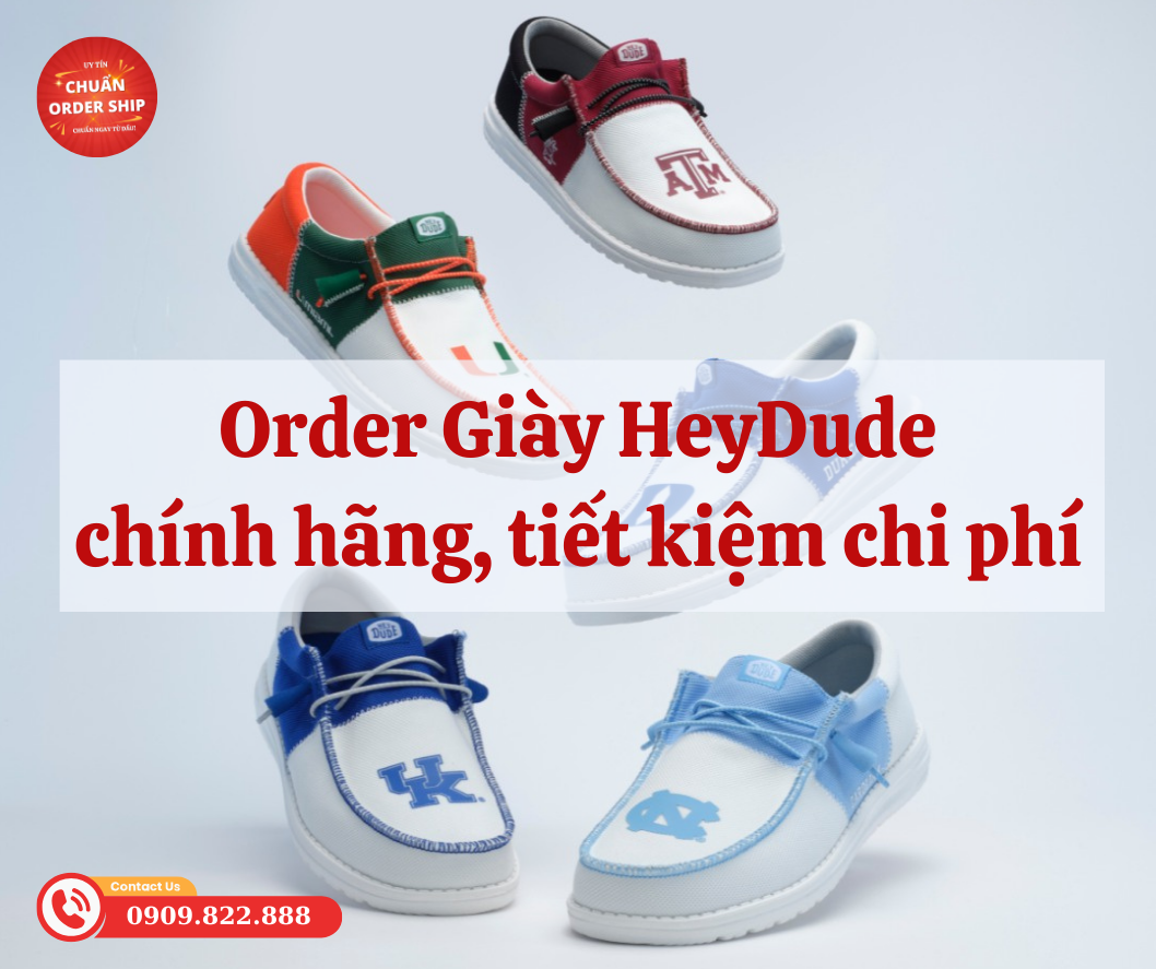 Khi bạn chọn CHUẨN Order Ship làm đối tác đặt hàng Giày HeyDude, bạn không chỉ nhận được sản phẩm chính hãng mà còn được hưởng mức giá ưu đãi nhất.