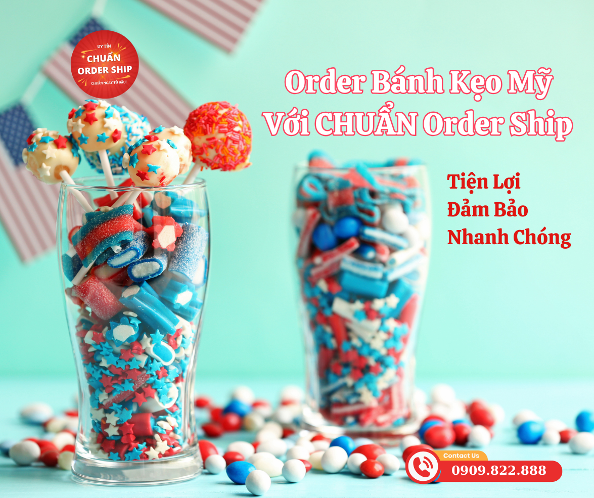 Với CHUẨN Order Ship, bạn có thể dễ dàng tìm thấy và đặt mua những sản phẩm bánh kẹo Mỹ yêu thích chỉ với vài cú click chuột.