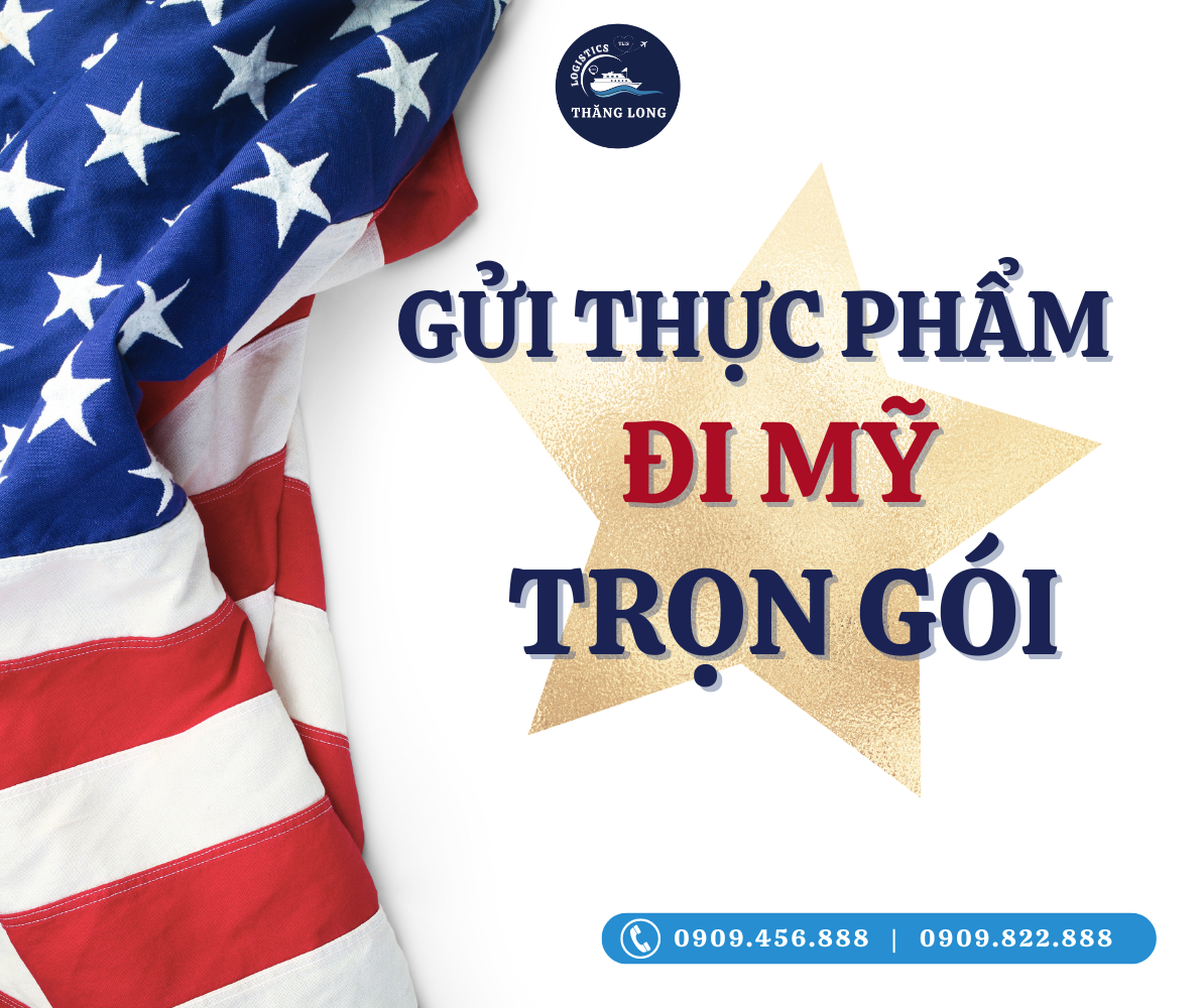 Với dịch vụ “Gửi thực phẩm đi Mỹ trọn gói”, THĂNG LONG Logistics cam kết mang đến cho khách hàng giải pháp vận chuyển an toàn, nhanh chóng và tiết kiệm nhất.