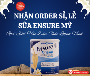 Đừng để sức khỏe của bạn và gia đình phải chờ đợi. Sữa Ensure Mỹ - lựa chọn “số dzách” cho mọi nhu cầu dinh dưỡng. CHUẨN Order Ship - “đối tác” đáng tin cậy để bạn “chốt đơn” mỗi ngày.