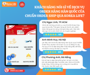 Dịch vụ order hàng Hàn Quốc qua Korea Life của CHUẨN đã và đang nhận được rất nhiều phản hồi tích cực từ khách hàng trên khắp cả nước. Những cảm nhận chân thực này là minh chứng rõ ràng nhất cho chất lượng và sự tận tâm mà chúng tôi mang lại.