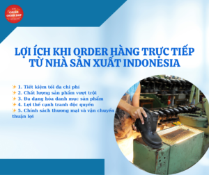 Việc order hàng trực tiếp từ nhà sản xuất Indonesia là một giải pháp thông minh giúp bạn tiết kiệm chi phí, đảm bảo chất lượng và tạo lợi thế cạnh tranh trên thị trường. Với sự hỗ trợ từ dịch vụ của CHUẨN Order Ship, mọi quy trình từ tìm nguồn hàng đến vận chuyển đều trở nên dễ dàng hơn bao giờ hết.