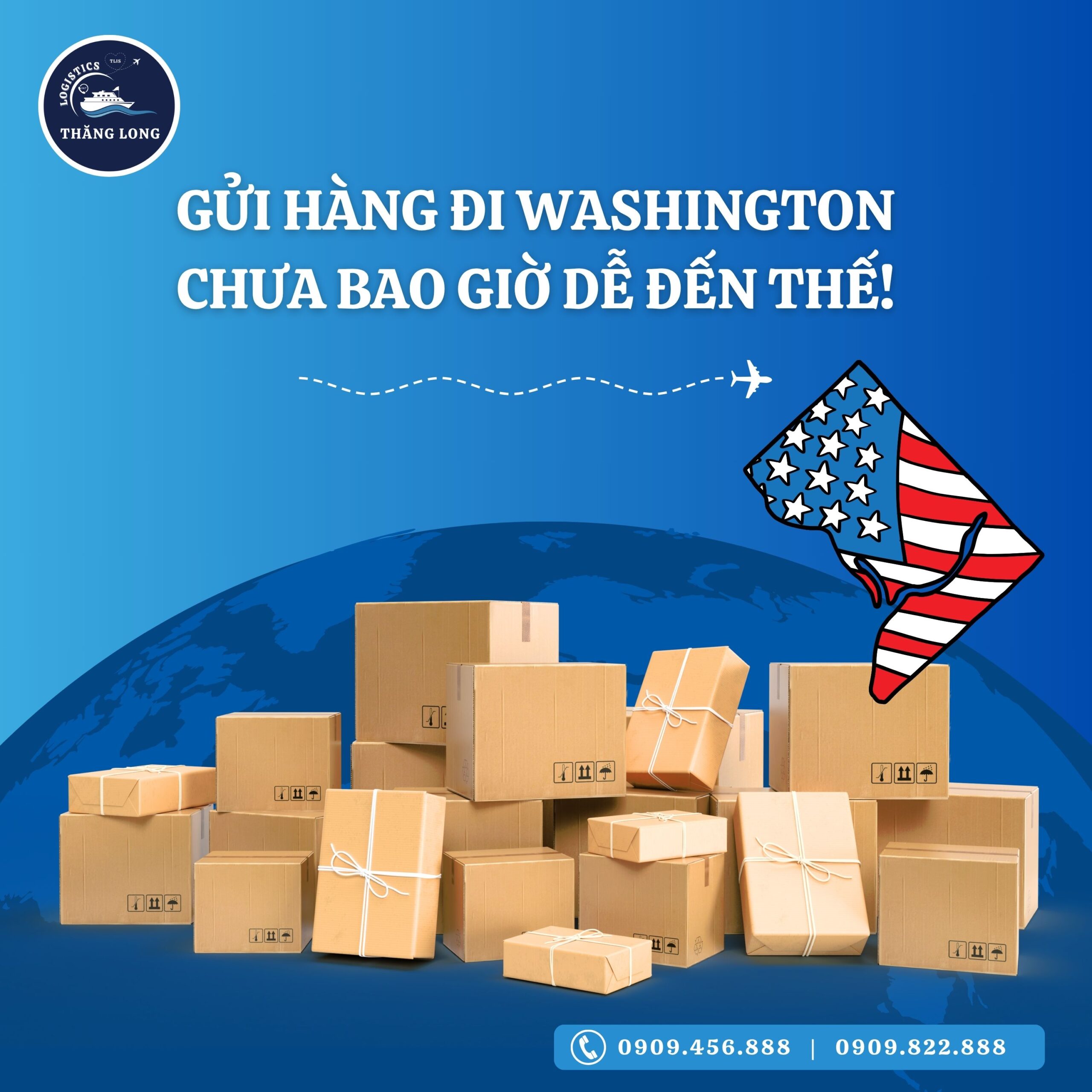 Bạn đang tìm dịch vụ gửi hàng đi Mỹ, cụ thể là gửi hàng đi Washington, nhưng lại phân vân giữa hàng loạt đơn vị vận chuyển? 👉 Đừng lo! THĂNG LONG Logistics chính là người bạn đồng hành tin cậy giúp bạn gửi hàng đi Washington an toàn, nhanh chóng, và cực kỳ tiện lợi – dù bạn gửi một thùng bánh tráng cho người thân hay cả lô hàng thời trang cho đối tác!