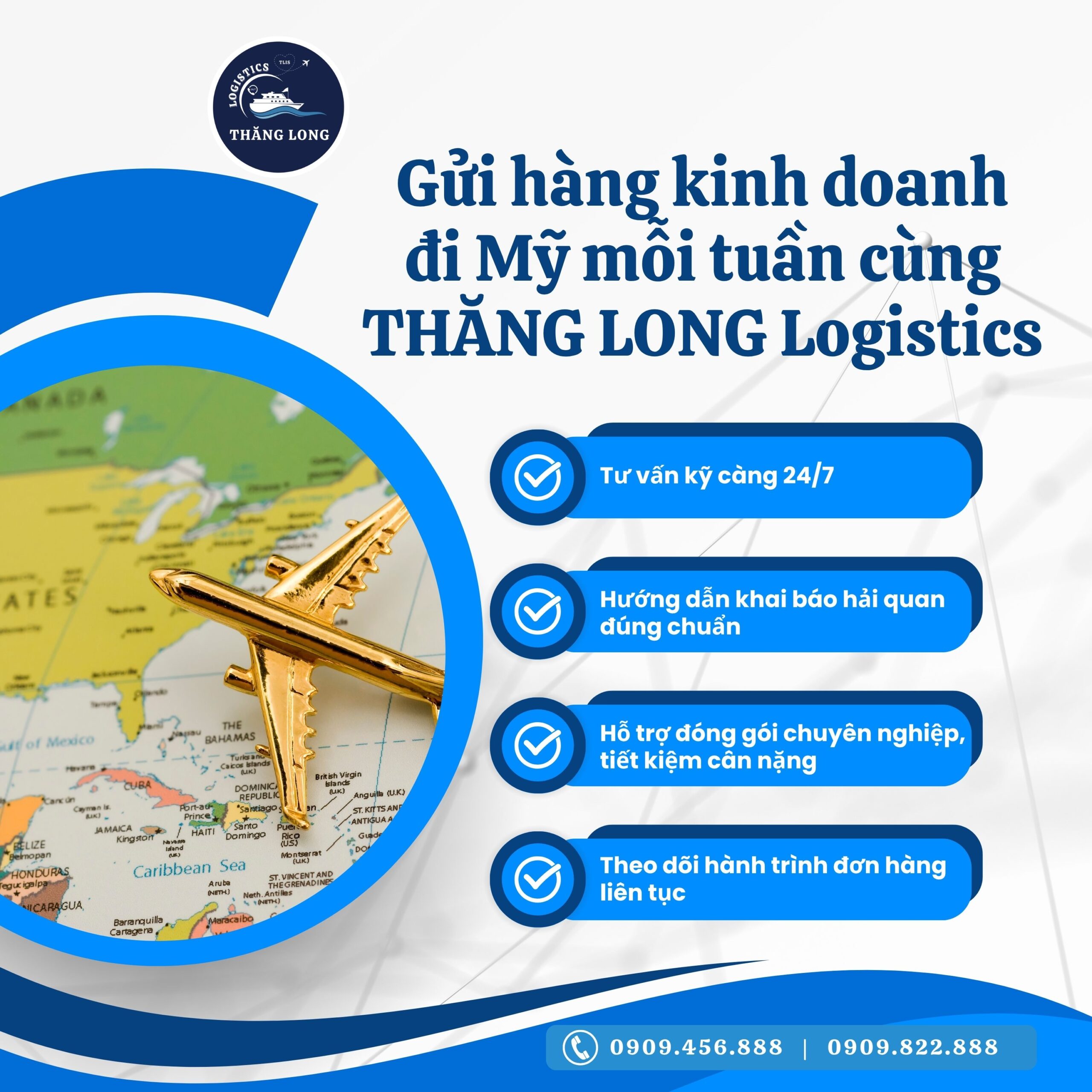 Gửi hàng kinh doanh đi Mỹ mỗi tuần đang trở thành lựa chọn chiến lược của nhiều chủ shop Việt khi mở rộng thị trường. Nhưng không phải ai cũng bắt đầu dễ dàng – từ chi phí vận chuyển, quy định hải quan đến việc thiếu lịch trình ổn định. Với THĂNG LONG Logistics, hành trình đó trở nên đơn giản, chủ động và hiệu quả hơn bao giờ hết.