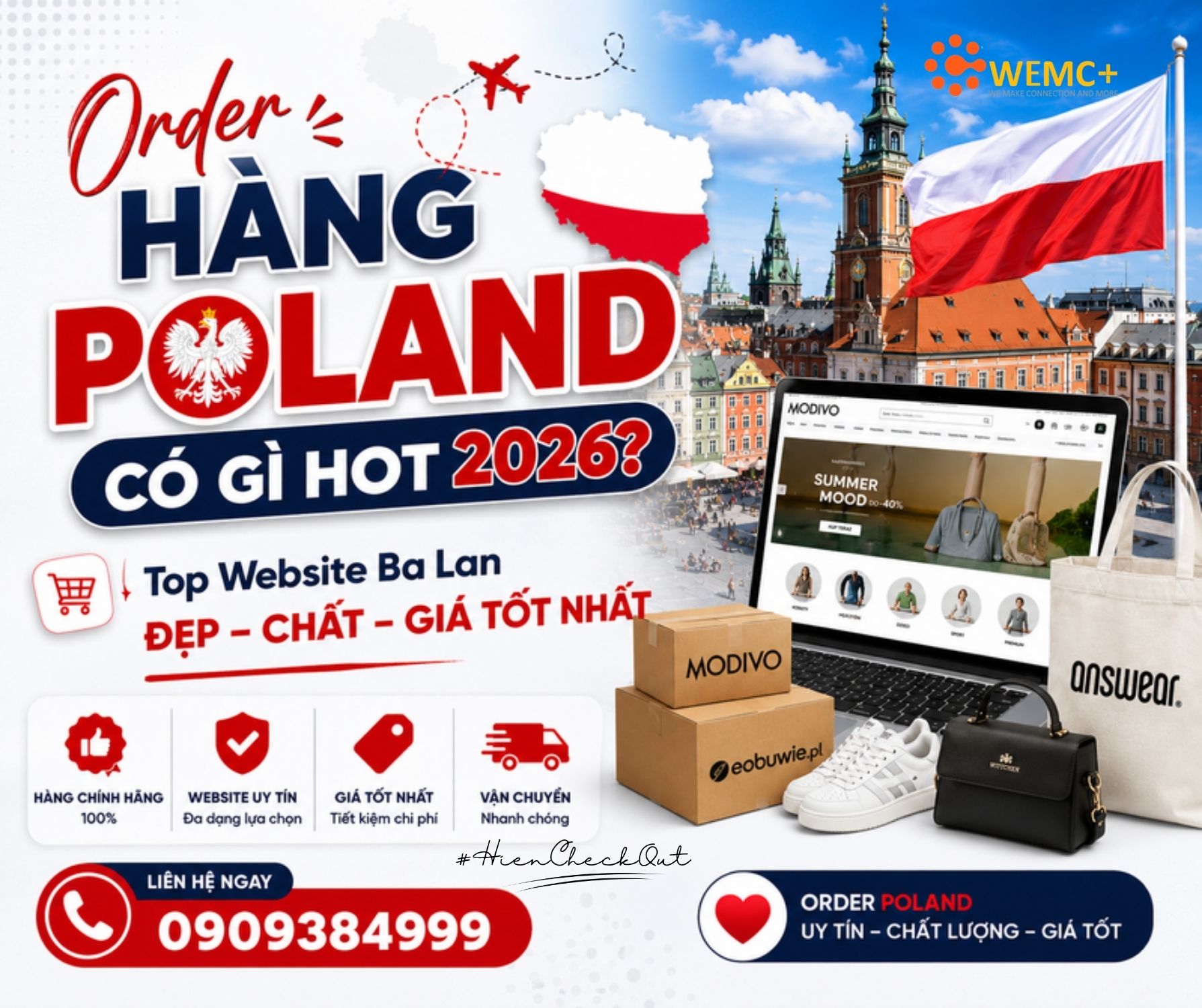 Không quá hào nhoáng như France hay viral như Korea, Poland đang âm thầm trở thành “thiên đường shopping mới” dành cho những ai thích hàng chuẩn châu Âu với mức giá hợp lý hơn. Nếu bạn muốn khám phá những local brand đẹp, skincare chất lượng và các món đồ cực có gu nhưng ít đụng hàng, Poland chắc chắn là thị trường rất đáng thử trong năm 2026.