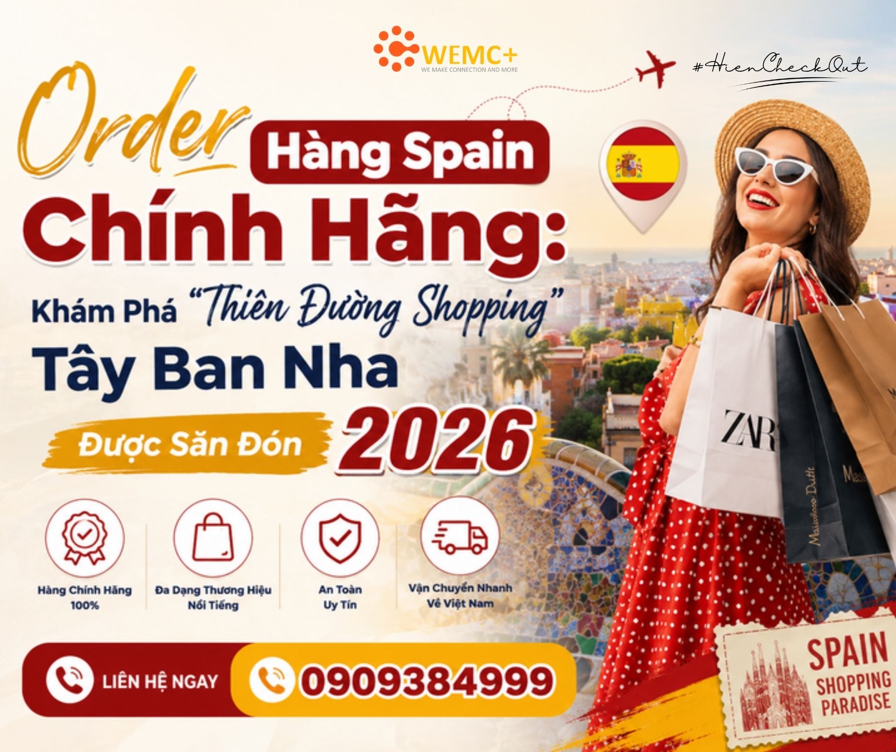 Order hàng Spain đang trở thành xu hướng mua sắm được giới trẻ Việt cực kỳ yêu thích nhờ thời trang trendy, giá hợp lý và chất lượng chuẩn châu Âu. Nếu bạn là tín đồ shopping quốc tế, Spain chắc chắn là thị trường rất đáng để khám phá trong năm 2026.