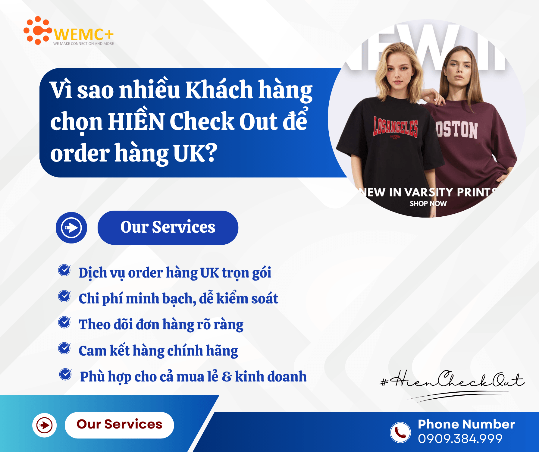 HIỀN Check Out ngày càng được nhiều khách hàng lựa chọn như một giải pháp order hàng UK uy tín – an toàn – tiết kiệm.