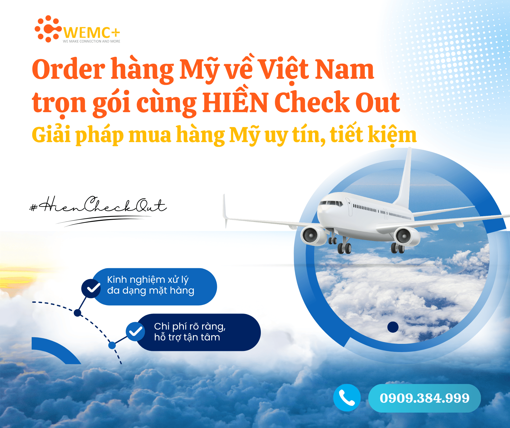 Với dịch vụ order hàng Mỹ trọn gói cùng HIỀN Check Out, việc mua sắm hàng Mỹ chính hãng về Việt Nam trở nên đơn giản – an toàn – minh bạch chi phí, phù hợp cho cả khách mua lẻ lẫn khách mua thường xuyên.