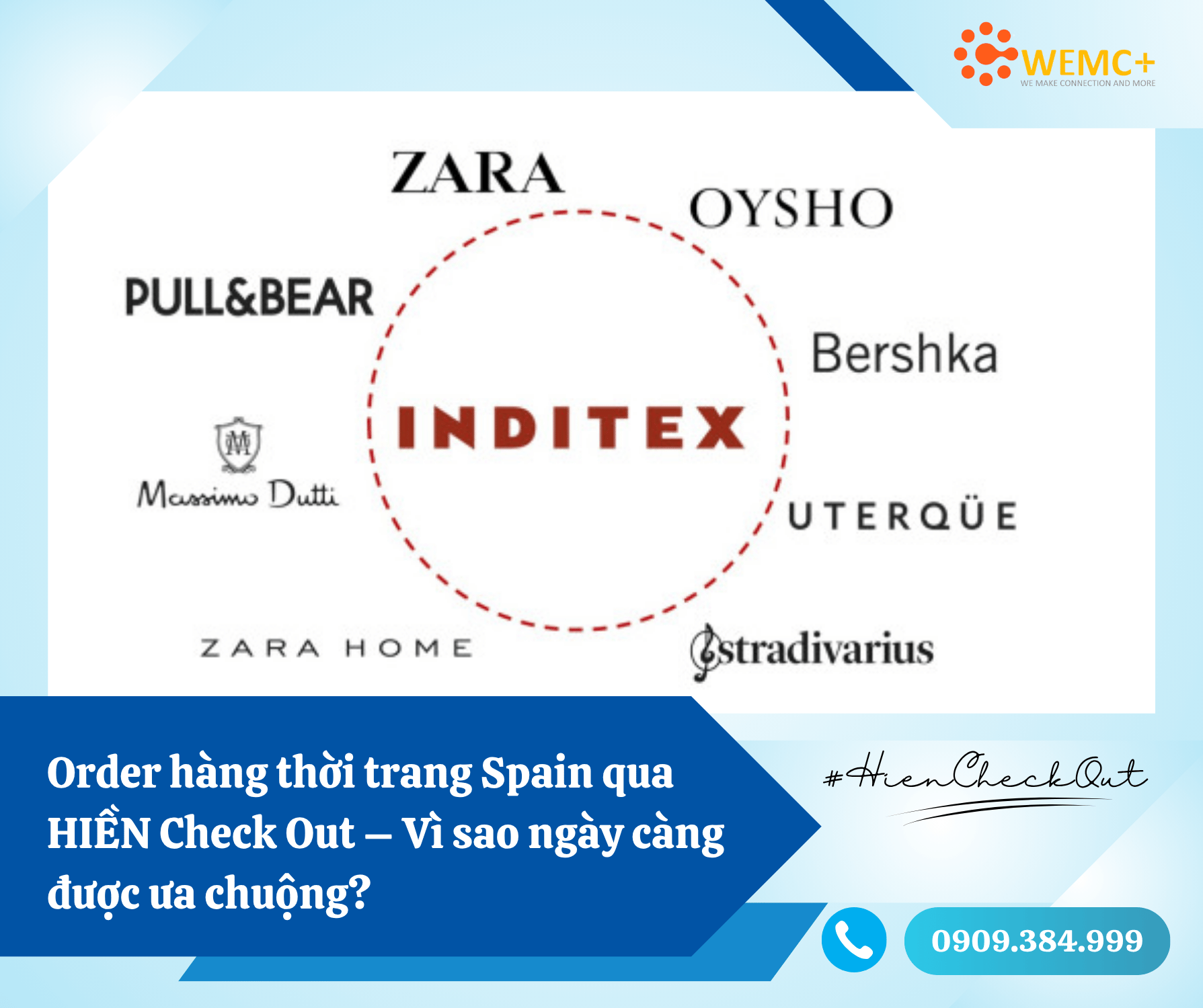 HIỀN Check Out cung cấp dịch vụ order – check out – vận chuyển hàng Spain về Việt Nam với quy trình tối ưu, giúp khách hàng mua sắm dễ dàng dù chưa từng order hàng quốc tế.