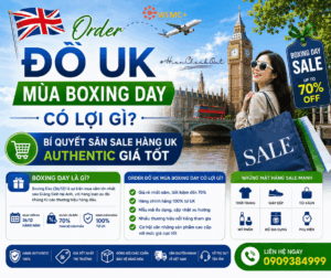 Order đồ UK mùa Boxing Day mang lại rất nhiều lợi ích từ giá sale hấp dẫn, dễ săn hàng authentic cho tới tối ưu chi phí mua sắm. Đây chính là thời điểm vàng để sở hữu các sản phẩm UK chính hãng với mức giá cực kỳ tốt.