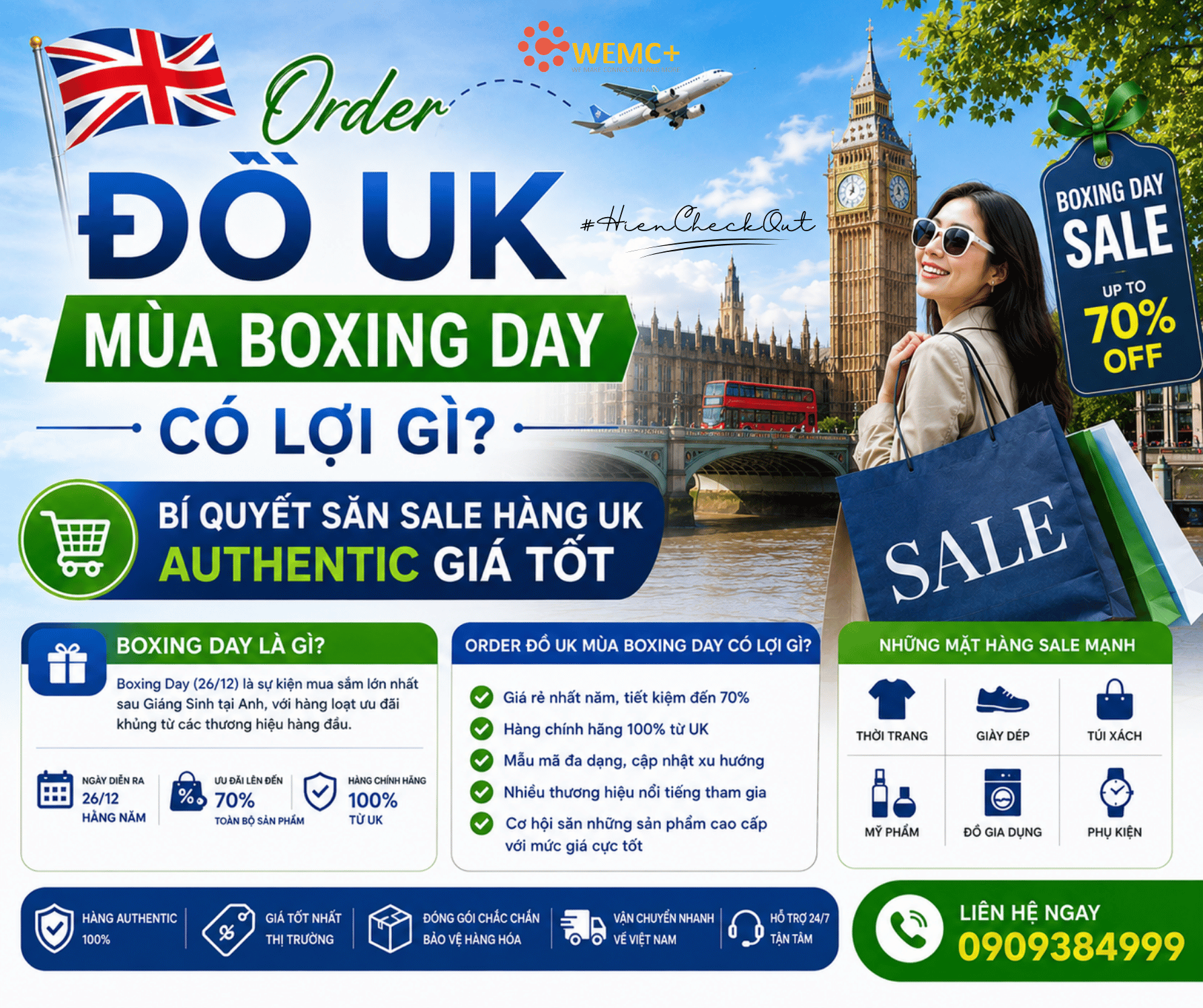 Order đồ UK mùa Boxing Day mang lại rất nhiều lợi ích từ giá sale hấp dẫn, dễ săn hàng authentic cho tới tối ưu chi phí mua sắm. Đây chính là thời điểm vàng để sở hữu các sản phẩm UK chính hãng với mức giá cực kỳ tốt.
