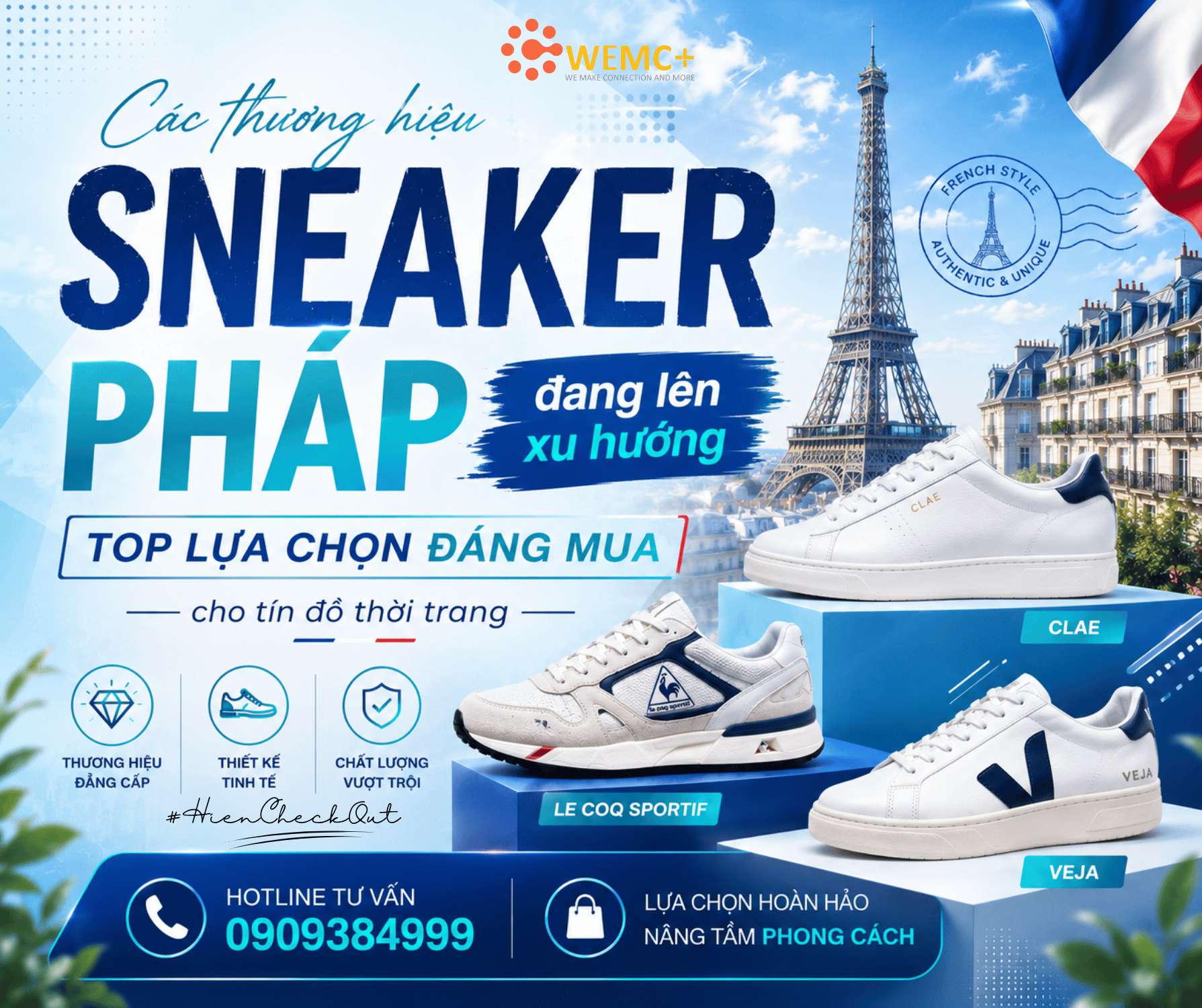 Sự phát triển của các thương hiệu như Veja, Salomon, Zespà, National Standard hay Sessile cho thấy sneaker Pháp đang trở thành xu hướng được yêu thích trên toàn thế giới. Không chỉ nổi bật về thiết kế, các thương hiệu này còn chú trọng chất lượng, tính bền vững và trải nghiệm sử dụng.