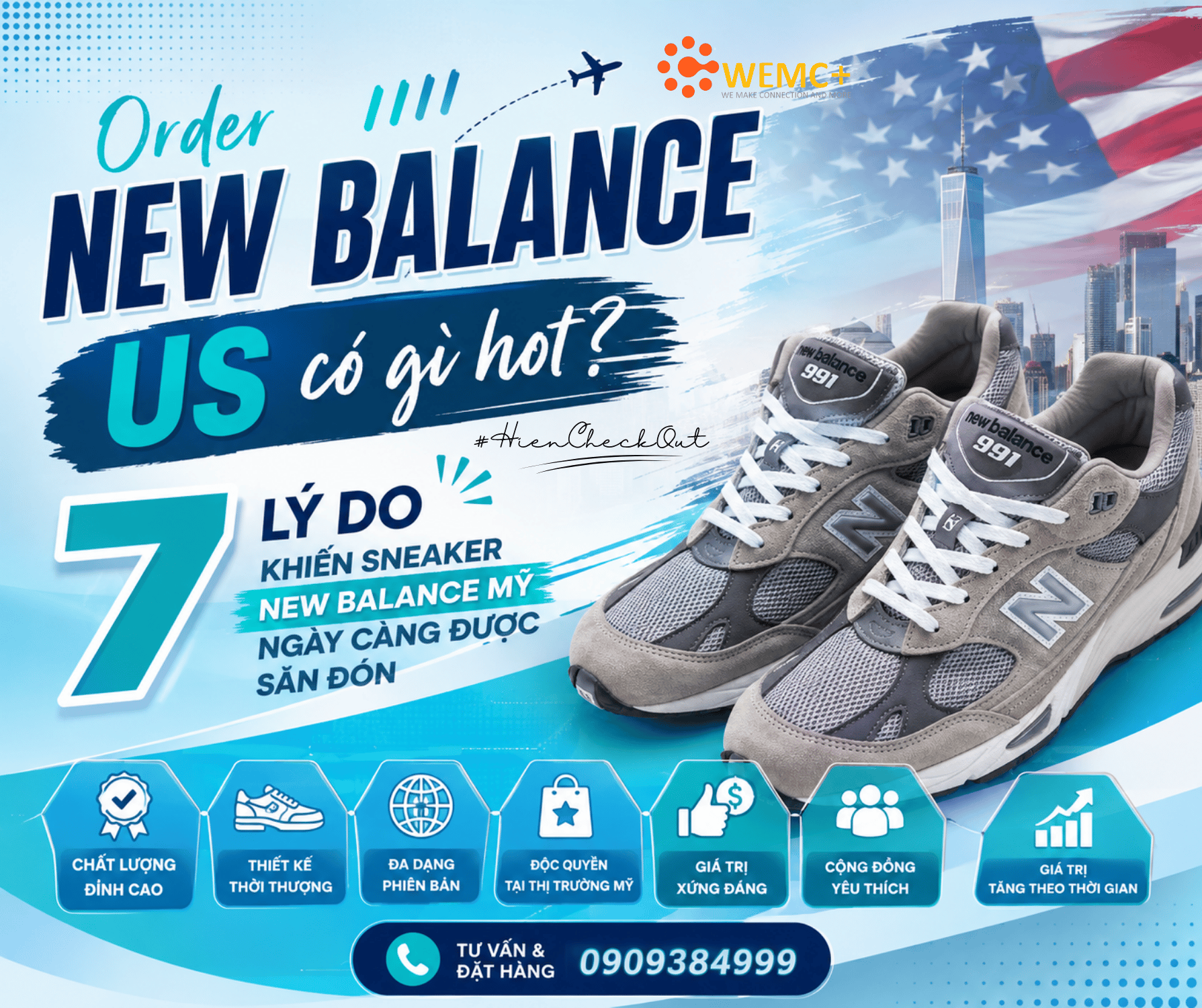 Có thể thấy, Order New Balance US không chỉ là xu hướng mà còn là lựa chọn thông minh dành cho những ai muốn sở hữu giày New Balance chính hãng với mức giá hợp lý. Từ mẫu mã đa dạng, nhiều phiên bản độc quyền, các dòng Made in USA cao cấp cho đến những đợt giảm giá hấp dẫn quanh năm, thị trường Mỹ mang đến nhiều lợi thế mà người mua trong nước khó có được.